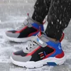 2023 New Winter Kids Sneakers Keep Warm Plush Childrens Fashion Sports Shoes Boys Running Lightweight High-top Boys Shoes