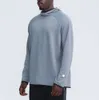 Lu Men Hoodies Pullover Sports Långärmad Yoga outfit Mens Style Loose Jackets TREATER Training Fitness Clothes Tide Tide