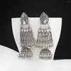 Kolczyki Dangle Vintage Turkish Ethnic Jhumka For Women Pendientes Pearl Tassel Classic Rzeźbiona biżuteria