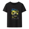 Magliette da uomo Mondo con Ucraina T-shirt Tema per il tempo libero Tee Tops Camisa Pattern T-shirt da uomo larghe Uomo O-Collo Comodo Novità