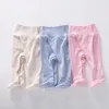 Trousers Baby Footed Pant Boy Girl High Waist Leggings Spring Autumn Cotton Long With Buttons Easy Diaper Changing Pyjamas Pants