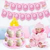 Party Supplies 3 Lagen Cartoon Princess Castle Cake Display Stand Cupcake Rack Holder Baby Shower Tray Decor Baby Shower Tray Decor