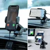 Supporto universale da cruscotto per parabrezza per auto a 360° per telefono cellulare GPS iPhone nero