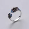 Band Rings Vintage Lucky Koi Fish Cyprinoid Open Ring For Women Fashion Silver Color Copper Metal Female Rings Party Jewelry Gifts P230411