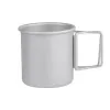 Tasse de Camping en plein air de 300ml, avec poignée pliable, tasse Portable en alliage d'aluminium Ultra-léger pour la randonnée en plein air, cuisine en titane