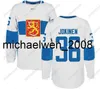 Weng World Cup of Hockey Finland Team Jersey Komarov Granlund Haula Ristolainen Filppula Vatanen Rask Jokinen Heren Dames Jeugd Hoceky Jerseys