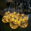 Décor en gros 5 têtes un ensemble événement mariage plafond boule décoration suspendus coureur marche lumières imake795