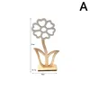 Декоративные цветы мода творческая простая деревянная полая полость маленькие прочные цветочные пасхальные украшения для домашнего украшения тюльпан простой