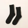 Men's Socks Basketball Sports For Men Solid Color 30% Wool In Winter Thickened Warm Thick Thread Towel Cotton