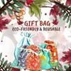 Gift Wrap Christmas DrawString Påsar Inslag Xmas Treats Party Favor Treat Candy with Ribbon Ties DrawStrin 230411