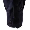 القمصان غير الرسمية للرجال واحد الصدر بنسبة 100 ٪ من القمصان القطن رجال الأعمال غير الرسمية الأزياء الصلبة ملونة سروال الحبل القمصان الخريف قميص رفيع الرجال 230411