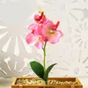 Dekorativa blommor 3D Artificial Flower Mini Simulation Butterfly Orchid Home Arrangement Supplies Wedding Decoration Fake