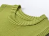 322 2023 Runway Dress Spring Summer Dress Brand Same Style Empire Crew Neck Sleeveless Green Womens Dress Fashion yl