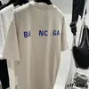 Maglietta di lusso di Parigi lettera classica Grafica Prima e dopo la stampa moda uomo Designer donna Nero bianco 100% cotone Vestiti di qualità T-shirt a maniche corte