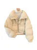 Casacos de trincheira femininos roxo parkas casaco moda streetwear vintage para baixo jaquetas quente tamanho grande acolchoado inverno 2000s roupas