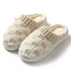 Pantoufles d'hiver en coton pour femmes, chaussures de maison en fourrure pour Couples, diapositives moelleuses, pantoufles chaudes en peluche, pour chambre à coucher, 231110