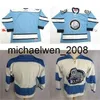 Weng 2017 New Mens Womens Kids Customize ECHL Evansville Icemen 100% Embroidery Blue White Custom Any name Any NO.Cheap Hockey Jerseys Goalit Cut