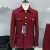 Ternos masculinos 2 peças blazer calças botões terno fino ajuste zhongshan roupa formal casamento noivo negócios smoking terno