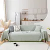 Chair Covers 2023 Modern Minimalist Solid Color Waffle Sofa Cover Full Towel Autumn