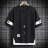 T-shirts pour hommes Hip Hop Loose Mens Streetwear T-shirts Casual Classic 2023 Summer Short Sleeves Black White Tshirt Tees Plus Oversize 5XL 6XL 230411