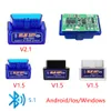 새로운 미니 블루투스 ELM327 v2.1 v1.5 자동 OBD 스캐너 코드 리더 차량 진단 도구 안드로이드 OBDII 프로토콜 용 슈퍼 ELM 327