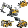 ElectricRC Auto Kinder 24G Fernbedienung Bagger RC Modell Auto Spielzeug Muldenkipper Bulldozer Engineering Fahrzeug Weihnachten Geburtstag Geschenke 231110