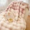 Battaniyeler Tuscan taklit kürk Sonbahar Kış Yatak için Sıcak Yüksek kaliteli yumuşak kabarık kanepe Battaniye Sıcak uyku çifte
