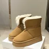 Botas superiores femininas maomao neve outono inverno nova moda versátil mais pelúcia espessada térmica anti deslizamento sapatos de algodão