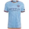 New York City Jersey Soccer 55 Keaton Parks 3 Braian Cufre 24 Tayvon Gray 43 Talles Magno 11 Gabriel Pereira 10 Santiago Rodriguez voetbalshirtpakketten 2023 2024 FC