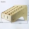 Wooden Mobile Phone Management Storage Box Creative Desktop Office Meeting Finishing Grid Multi Cell Phone Rack Shop Display288h