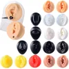 Jewelry Pouches Simulated Silicone Ear Nose Navel Nipple Model Stereoscopic Puncture Training Piercings Display Teaching Tool Stand Kit
