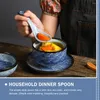 Dinnerware Sets Noodle Bowls Chopsticks Ceramic Stew Pot Small Cubilose Decorative Serving Lid Soup Mug Multi-function Steam Kitchen Set