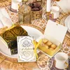 4 PC Gift Wrap 5Pcs Book Shape Eid Mubarak Chocolate Candy Boxes Ramadan Decor Gift Packaging Box 2023 Islamic Muslim Festival Party Supplies Z0411