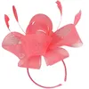 Bandanas Tea Party Hat Fascinator Clip Hatts Head Bands Women Flower Retro Abs Headpiece Woman Hair Snap Clips