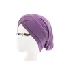 Beanie/Skull Caps muslimska kvinnor stretchiga hijabs hatt turban halsduk botten cancer beanies kemo mössa vanliga kepsar etniska headwea dhgarden dhifl