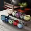 Kiln Change China Ceramic Cup Porcelain Kung Fu Tea Cups Pottery Drinkware Tableware Coffee Mug Wine Mugs