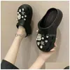 Pièces de chaussures Accessoires Tendance Starfish Croc Charms Sandales d'été Musthave Pearl Flower Drop Delivery Shoes Dhw3A