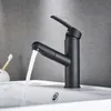 Bathroom Sink Faucets Tuqiu Basin Modern Black Mixer Tap Brushed Gold/Nickel/Chrome Wash basin and Cold 230410