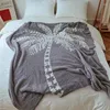 Cobertores cobertores de malha de poliéster para sofá decoração de casa macio adulto super macio