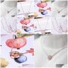 Naszyjniki wiszące S925 STERLING SIER Naszyjnik Rose Gold Vintage Charm Clavicle Fashion Unikalny damski biżuteria Dostawa j dhgarden dhtfd