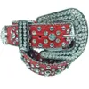 New Arrival Spot Goods Support Custom ODM Rhinestone Buckle PU Leather Belt