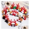 23 stili di Natale tornante cartone animato Babbo Natale pupazzo di neve corna fermaglio per capelli bambino Adt fascia decorazione consegna goccia Dhavm