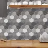 Väggklistermärken 4st 3D Självhäftande kakel PVC Wallpaper Sticker Waterproof Decals för badrumsheminredning