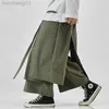 Herenbroeken Laadbroek Men 2023 Hip Hop Streetwear Jogger Pants Mannelijke broek Patchwork Casual Joggers Zietbomen Fashion Woman Pants M-5XL W0411