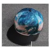 New Fashion Hiphop Caps Waves 3D Print Flat Cap Snapback Hats 3 Style Dt13 Drop Delivery Dhqo2