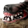 Party Masks Halloween Latex Rubber Wolf Head Hair Mask Werewolf Gloves Costume Scary Decor 230411
