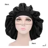 Rapide Femmes Extra Large Slee Caps Chapeaux Haute Élastique Chimiothérapie Polyester Dôme Bonnet De Nuit Perm Chapeau Drop Livraison Dhwre