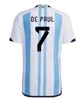 2024 Argentinië 3 sterren Nieuwe voetbalshirts 24 25 J.Aarez Dybala di Maria Martinez Maradona voetbalhemd