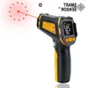 Temperaturinstrument Digital infraröd termometer Laser Temperaturmätare Icke-kontakt Pyrometer Imager Hygrometer IR Color LCD Light SCVK