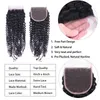 Afro Kinky Cheveux Bouclés Dentelle Fermeture Mongole Brésilienne Indienne Malaisienne Péruvienne Vierge Humaine Cheveux Crus Reine Cheveux Produits Livraison Gratuite